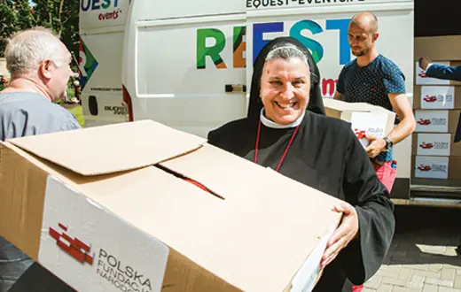 Polska siostra zakonna ze Zgromadzenia Sióstr Jezusa Miłosiernego, założycielka i dyrektor Hospicjum bł. ks. Michała Sopoćki w Wilnie, fot. archiwum hospicjum im. M. Sopoćki w Wilnie