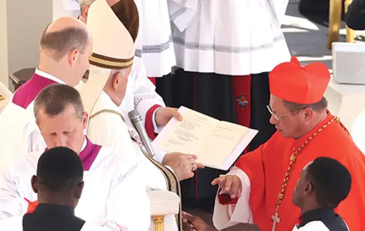 Papież Franciszek mianował abp. Grzegorza Rysia kardynałem 30 września 2023 r. | fot. Franco Origlia/Getty Images