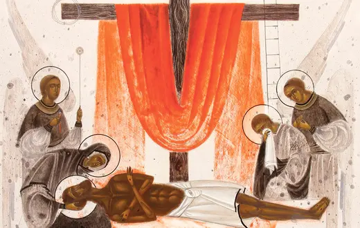Alina Hrubets, Jezus złożony do grobu fot. Iconart Gallery