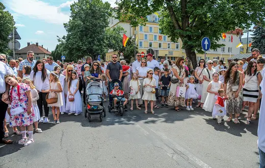  Procesja Bożego Ciała na ulicach Jasła, 19 czerwca 2025 r. Fot. Marek Dybas/REPORTER/east news