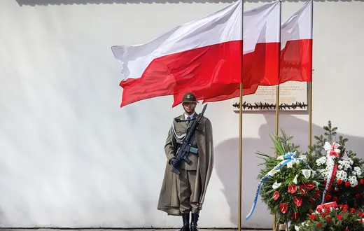 Obchody Dnia Pamięci Ofiar Zbrodni Katyńskiej w Krakowie, 13 kwietnia 2025 r. Fot. Beata Zawrzel/ REPORTER./east news