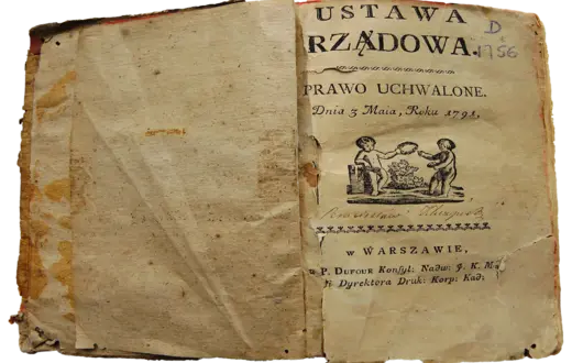 Pierwodruk Konstytucji 3 maja 1791 r. fot. wikipedia