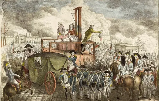 Egzekucja Ludwika XVI, anonimowy francuski rytownik, 1793 r. | Fot. Wikipedia