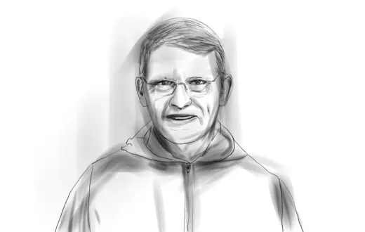 Brat Marek, pierwszy Polak, który wstąpił do Wspólnoty Taizé | Rys. Zosia Komorowska/PK