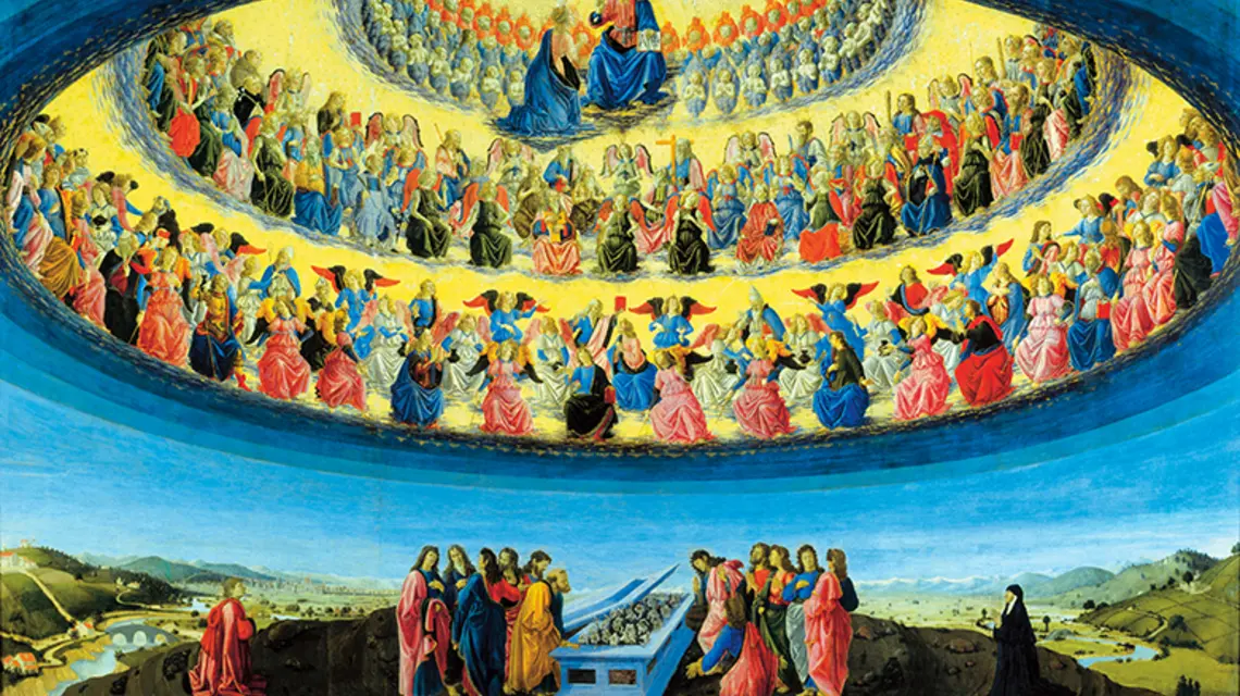 Wskrzeszona, Francesco Botticini Wniebowzięcie Najświętszej Maryi Panny_National Gallery London_Wikipedia