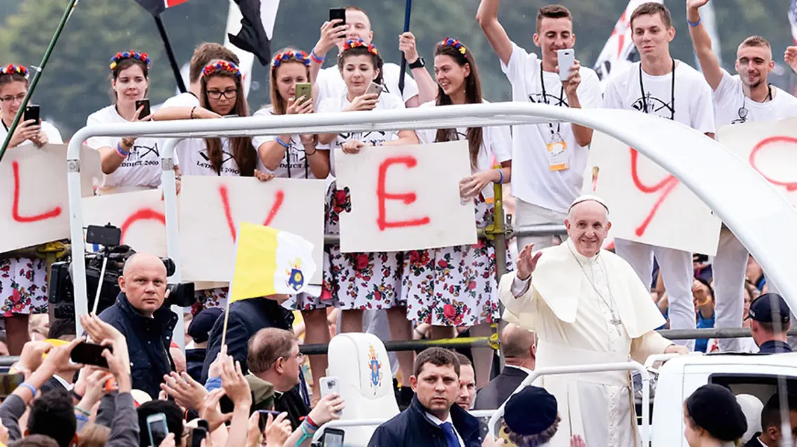 Młodzi kochają papieża!- może niedługo przekonamy się, że te słowa nie są tylko pustym sloganem