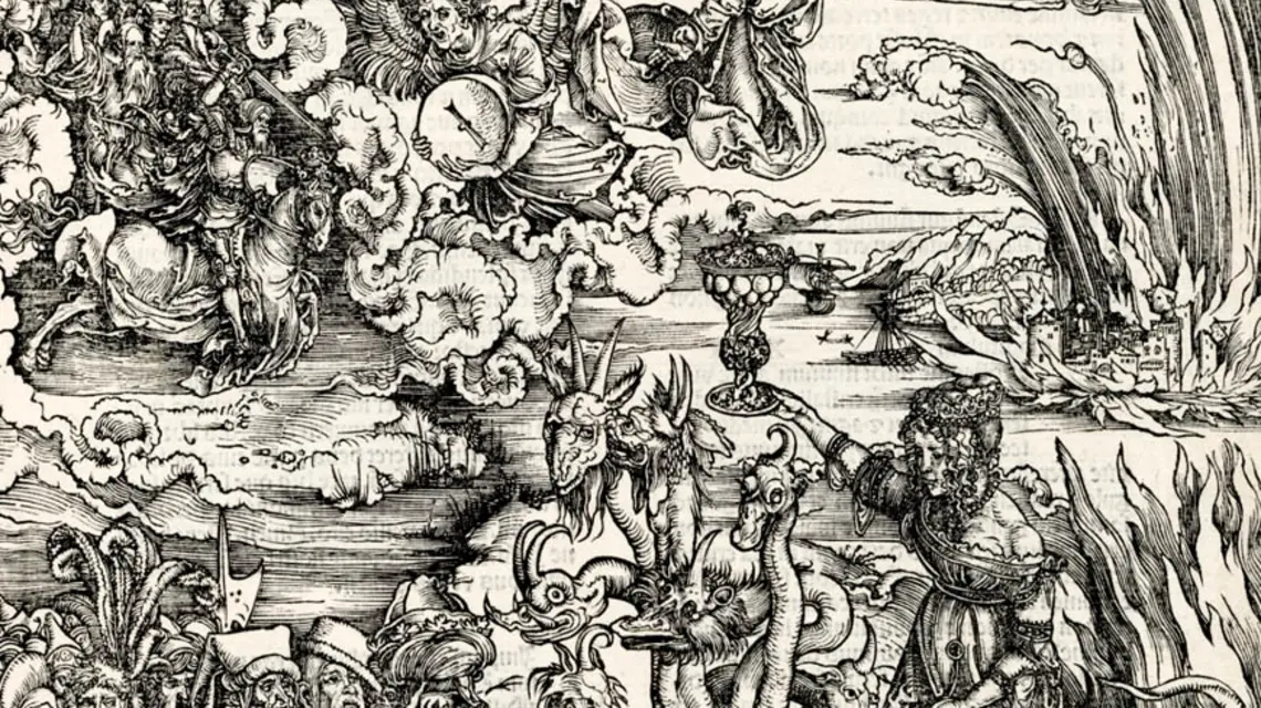 Fragment cyklu "Apocalypsis cum figuris" Albrechta Dürera / fot. British Museum