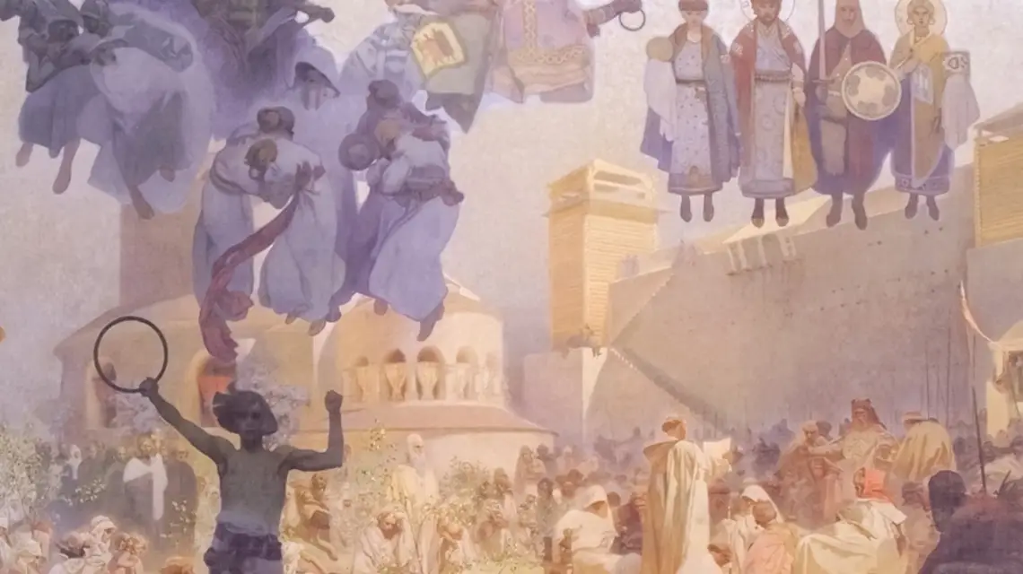 Wprowadzenie liturgii słowiańskiej, Alfons Mucha / fot. Wikipedia