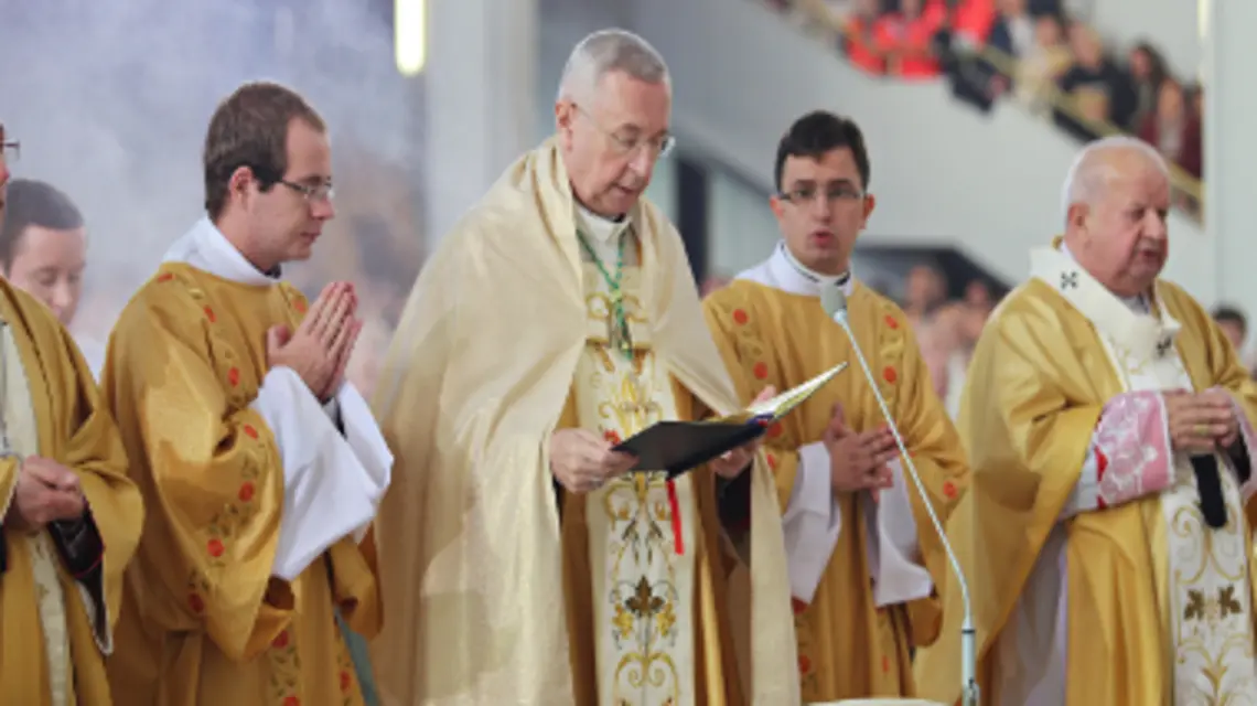 Akt Przyjęcia Jezusa Chrystusa za Króla i Pana uroczyście odczytał abp Stanisław Gądecki podczas Mszy św. 19 listopada w sanktuarium Bożego Miłosierdzia Krakowie-Łagiewnikach Fot. EpiskopatNews/Flickr