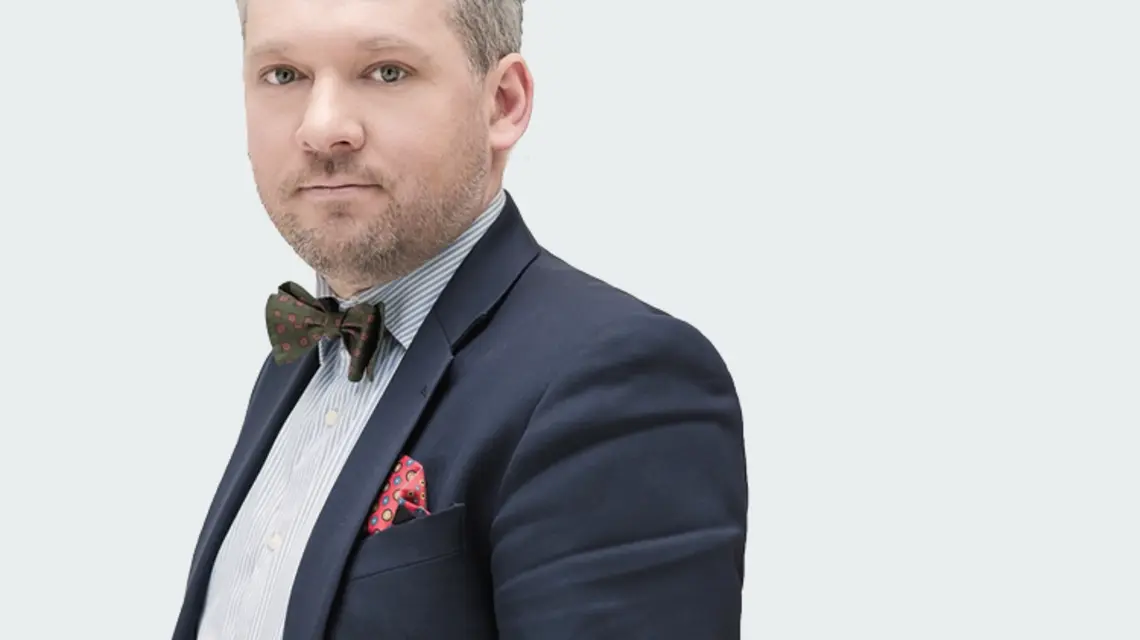FOT. MAGDALENA KSIĄŻEK. Michał Szułdrzyński zastępca redaktora naczelnego „Rzeczypospolitej”.