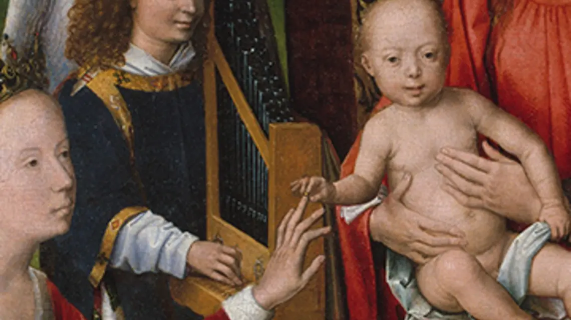 Mistyczne zaślubiny św. Katarzyny (fragment), HANS MELING FOT.METMUSEUM.
