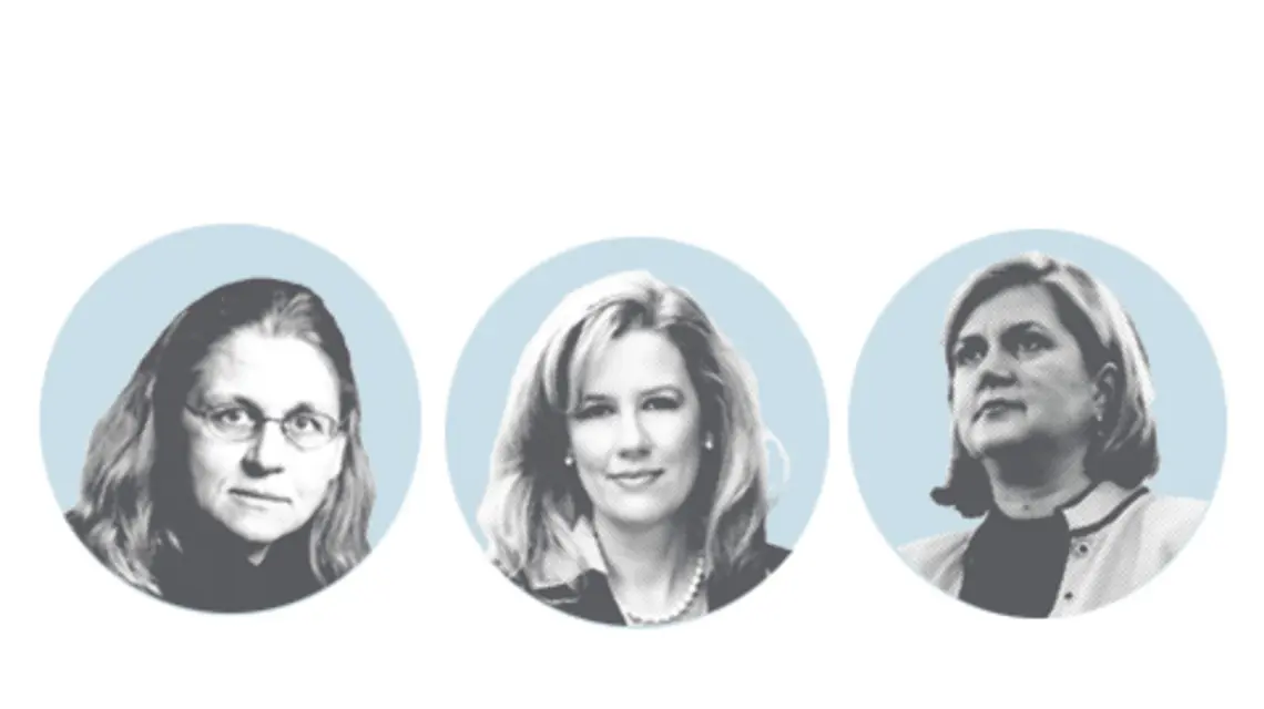FOT. ZASOBY INTERNETU. Sygnalistki od lewej Coleen Rowley, Cynthia Cooper, Sherron Watkins.