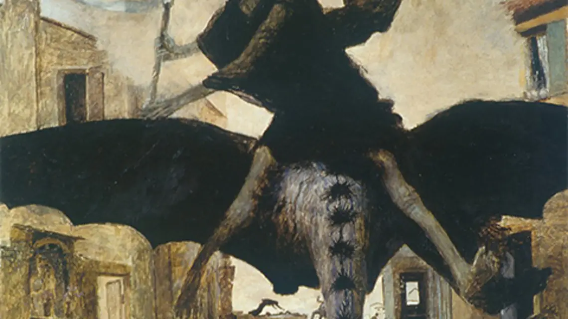 fot. Arnold Bocklin Dżuma/ wikiart 