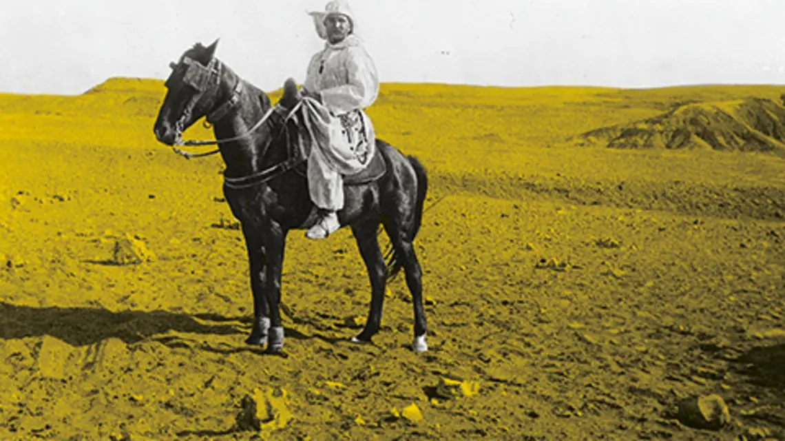 O. Karol de Foucauld w Tamanrasset w Algierii, 1914. Zginął dwa lata później fot. Illustration/East News