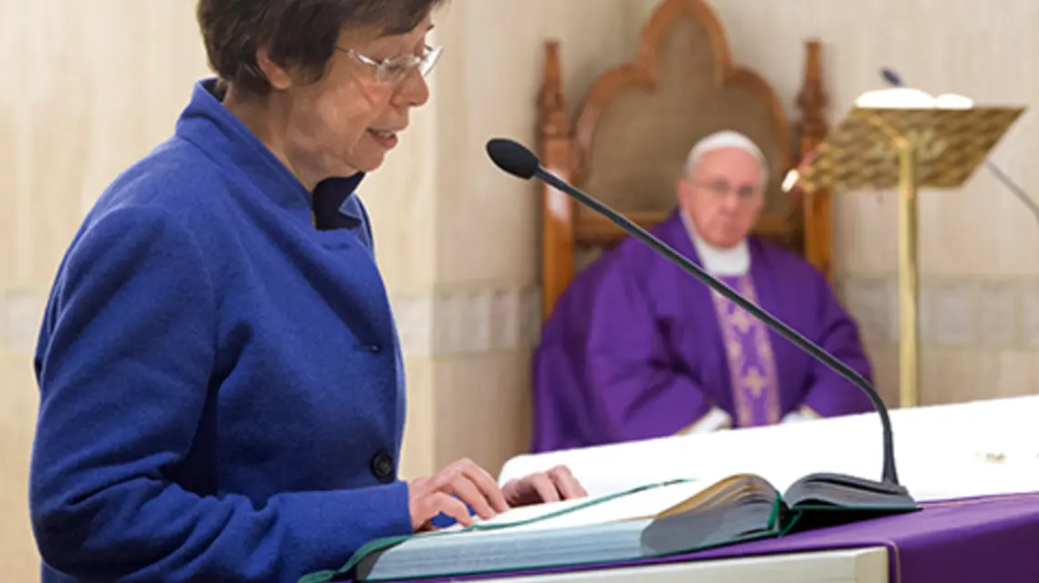 Papież Franciszek mianował dr Francescę Di Giovanni na stanowisko podsekretarza w Sekcji ds. Stosunków z Państwami, 15.01.2020 r. fot. IPA/Sipa USA/East News
