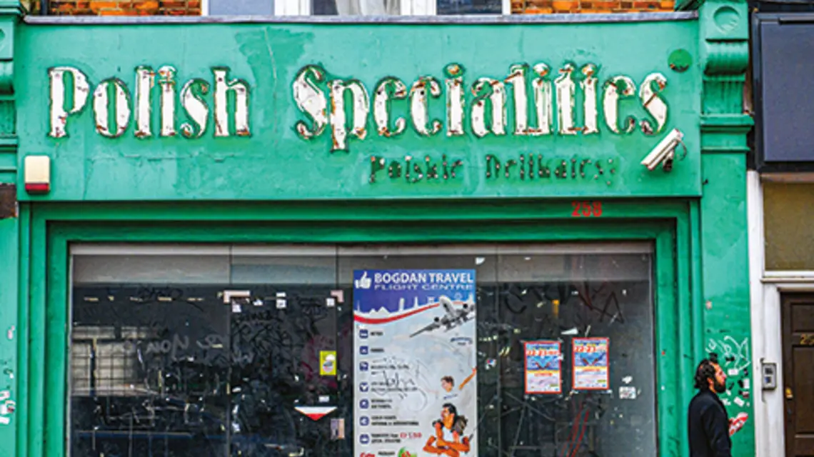 Pusty lokal po polskich delikatesach w Londynie, styczeń 2020 r. fot. Jacek Klejment/East News