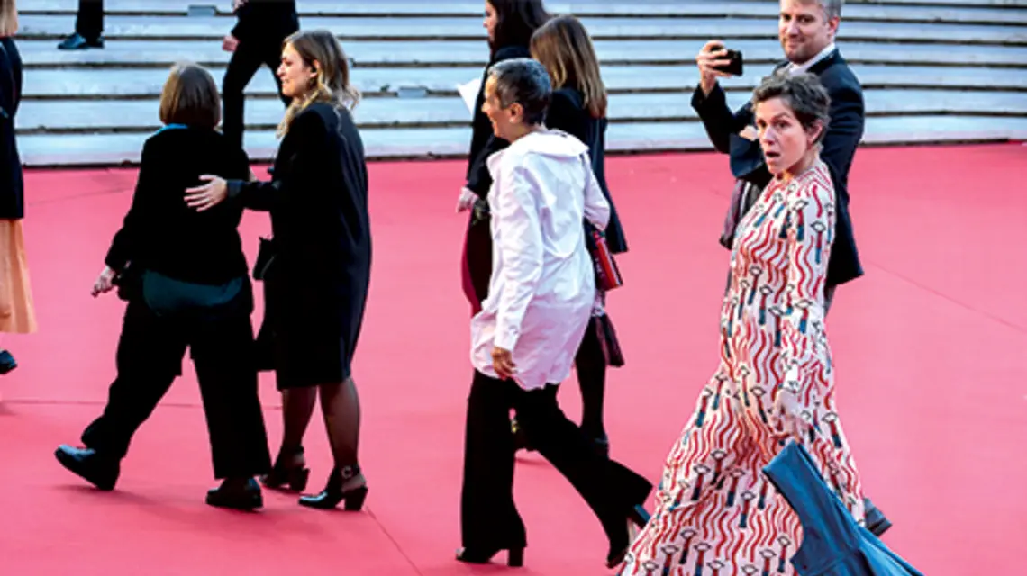 Frances McDormand podczas festiwalu filmowego w Rzymie, 19 października 2019 r. fot. Rocco Spaziani/Archivio Rocco Spaziani/Mondadori Portfolio/Getty Images