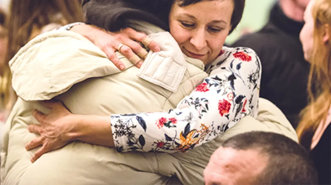Obiad Bożonarodzeniowy wspólnoty Sant'Egidio z ubogimi, 2018 r. fot. Aleksandra Walas
