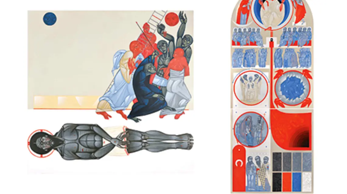 O robotnikach w winnicy (Przypowieści, Nowica 2015), Sąd Niebiański-dyptyk (Apokalipsa, Nowica 2016), Ostap Lozynskij fot. materiały prasowe
