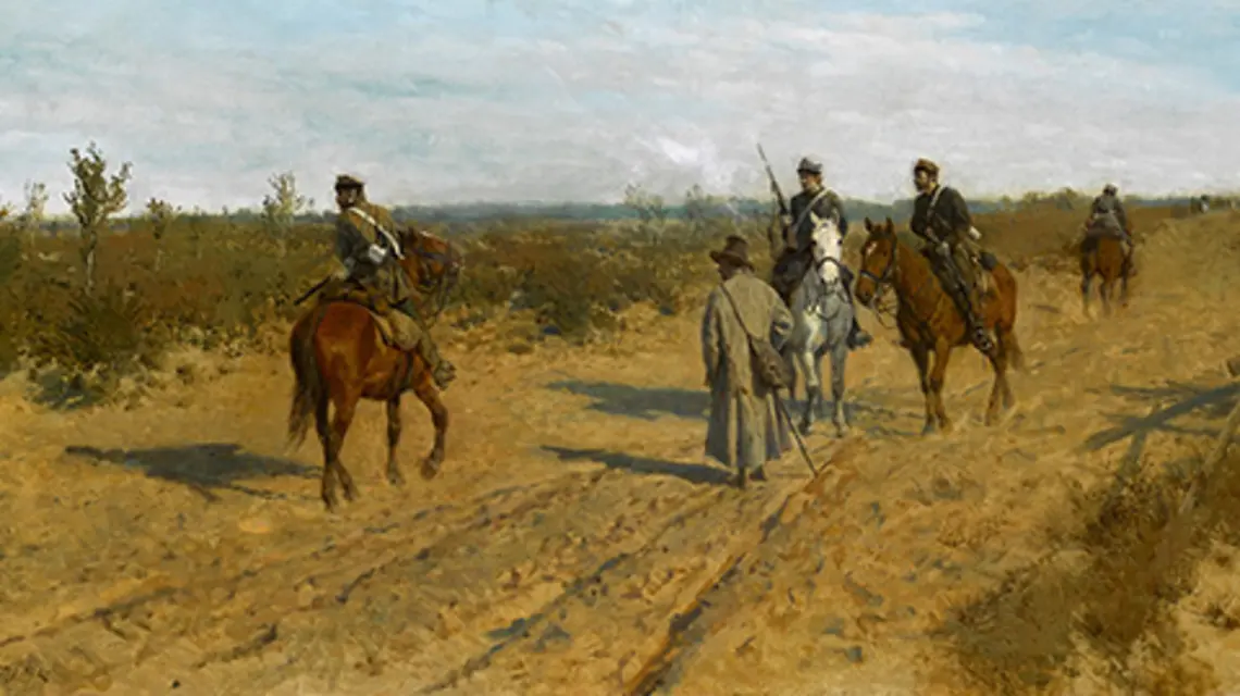Maksymilian Gierymski, Patrol powstańczy, fot. wikipedia