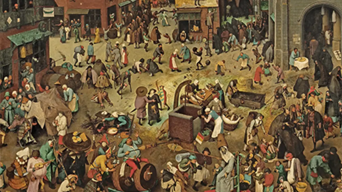 Pieter Bruegel Starszy: Walka karnawału z postem (fragment) | fot. Wikipedia