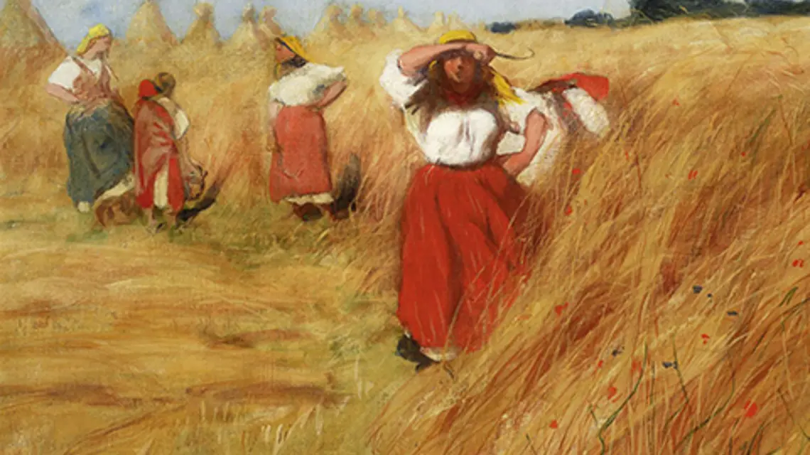 Włodzimierz Tetmajer, Żniwa, 1911 źródło: Cyfrowe MNW
