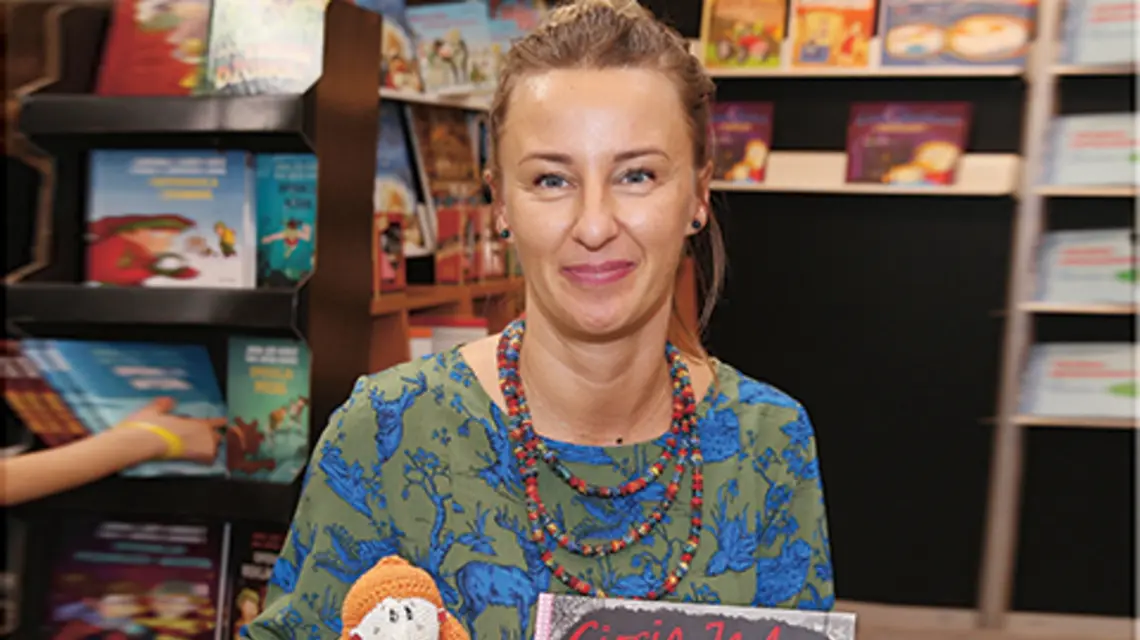 Eliza Piotrowska podczas Międzynarodowych Targów Książki w Krakowie, 26.10.2019 r. | fot. Damian Klamka/East News