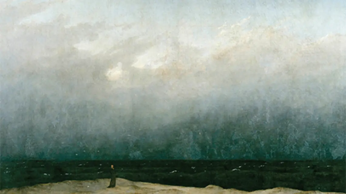 Caspar David Friedrich, Mnich nad morzem, 1808-1810 r., il. Wikipedia