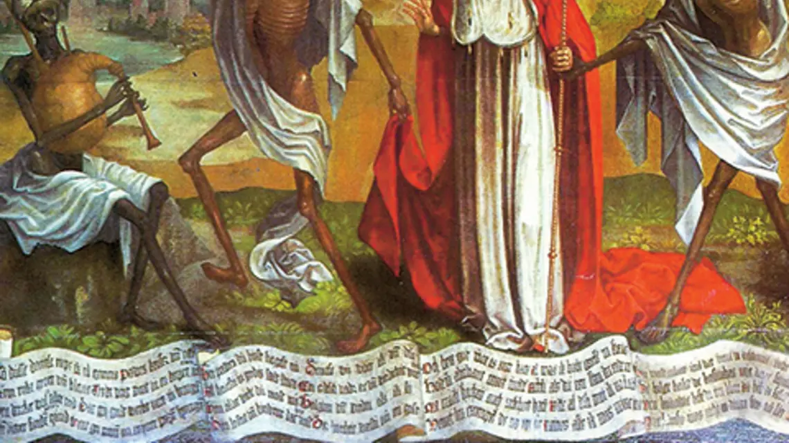 Bernt Notke Danse Macabre. Fragment malowidła z XV wieku | fot. Wikipedia