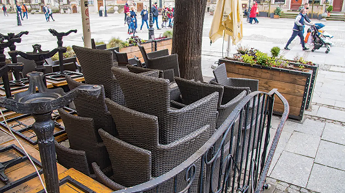 Zamknięte z powodu pandemii restauracje w Gdańsku w marcu 2021 r. | fot. WOJCIECH STROZYK/REPORTER/East News