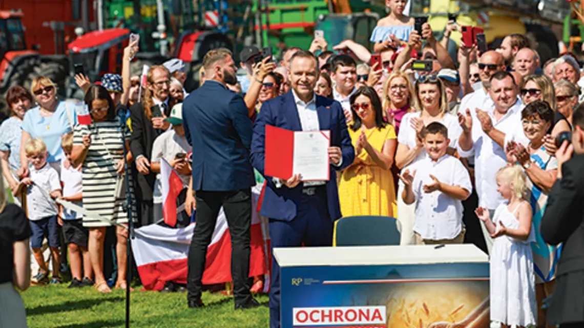 Wizyta prezydenta Karola Nawrockiego w województwie zachodniopomorskim, Krąpiel, 9 sierpnia 2025 r. | fot. Fot Sebastian Nowik/REPORTER/East News