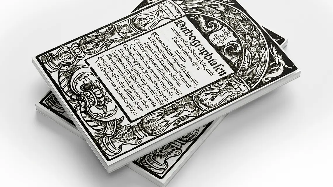 Ortographia seu modus recte scribendi et legendi Polonicum idioma quam utilissimus – traktat poświęcony polskiej ortografii autorstwa Stanisława Zaborowskiego wydany w 1518 r. fot. WIKIPEDIA