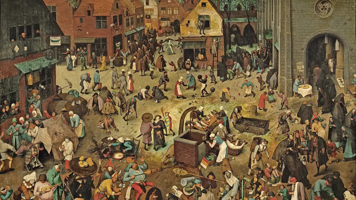Walka postu z karnawałem, Pieter Bruegel Starszy, 1559 r. fot. wikipedia