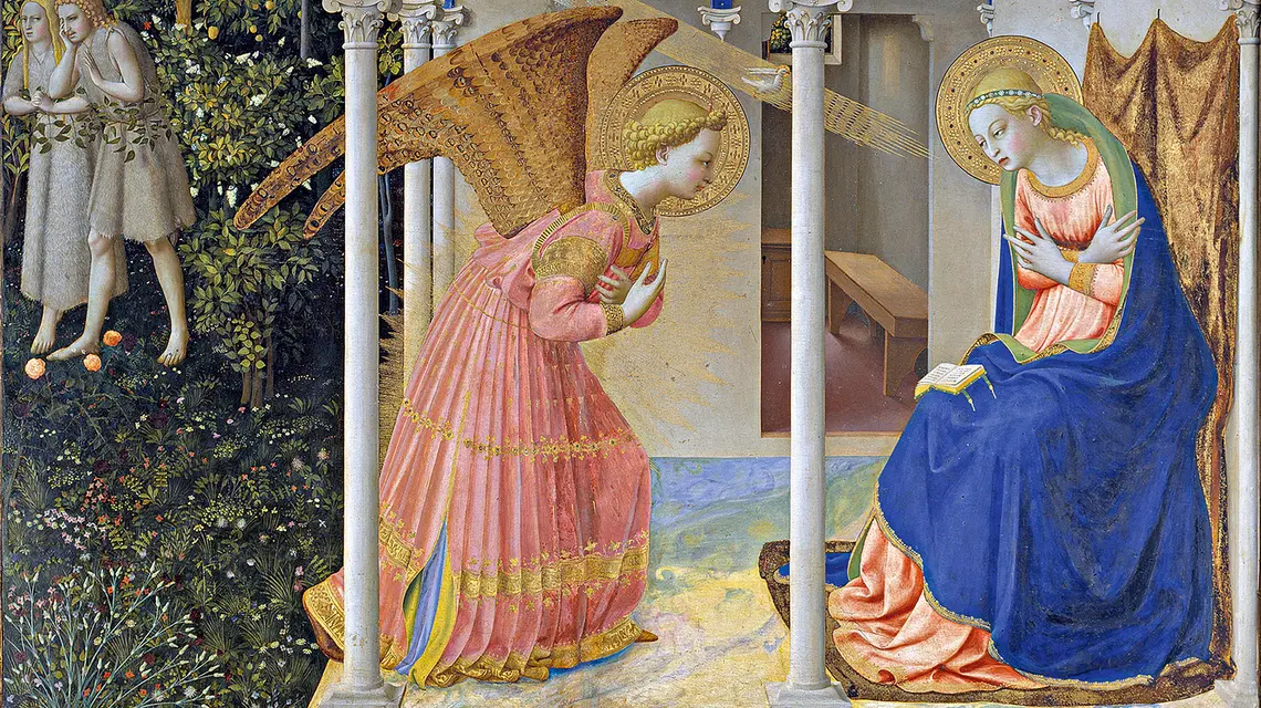 Fra Angelico, Zwiastowanie, ok. 1430 r. fot. WIKIPEDIA
