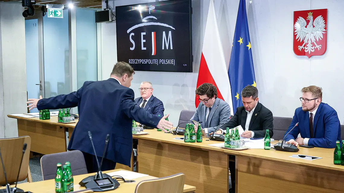 Posiedzenie sejmowej Komisji Sprawiedliwości i Praw Człowieka z wysłuchaniem publicznym w sprawie reformy Krajowej Rady Sądownictwa, 10 lutego 2026 r. Fot. Adam Burakowski/ East News