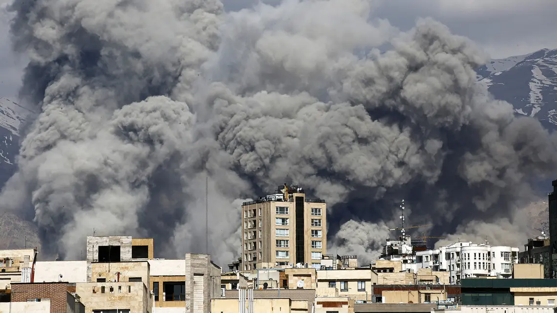 Teheran po serii izraelskich nalotów, niedziela 1 marca 2026 r. fot. Fatemeh Bahrami/ Getty Images