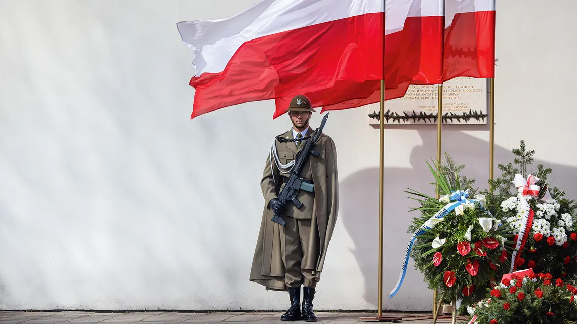 Obchody Dnia Pamięci Ofiar Zbrodni Katyńskiej w Krakowie, 13 kwietnia 2025 r. Fot. Beata Zawrzel/ REPORTER./east news