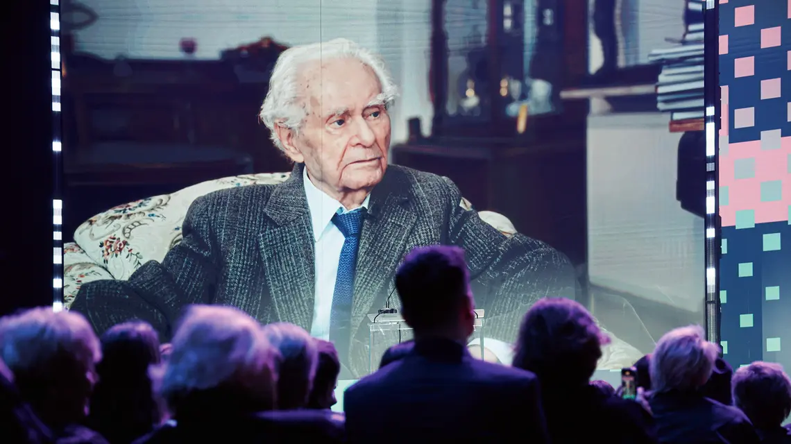 Wiesław Myśliwski podczas gali 20-lecia TVP Kultura, 25 października 2025 r. fot. PaweŁ WodzyŃski/ East News