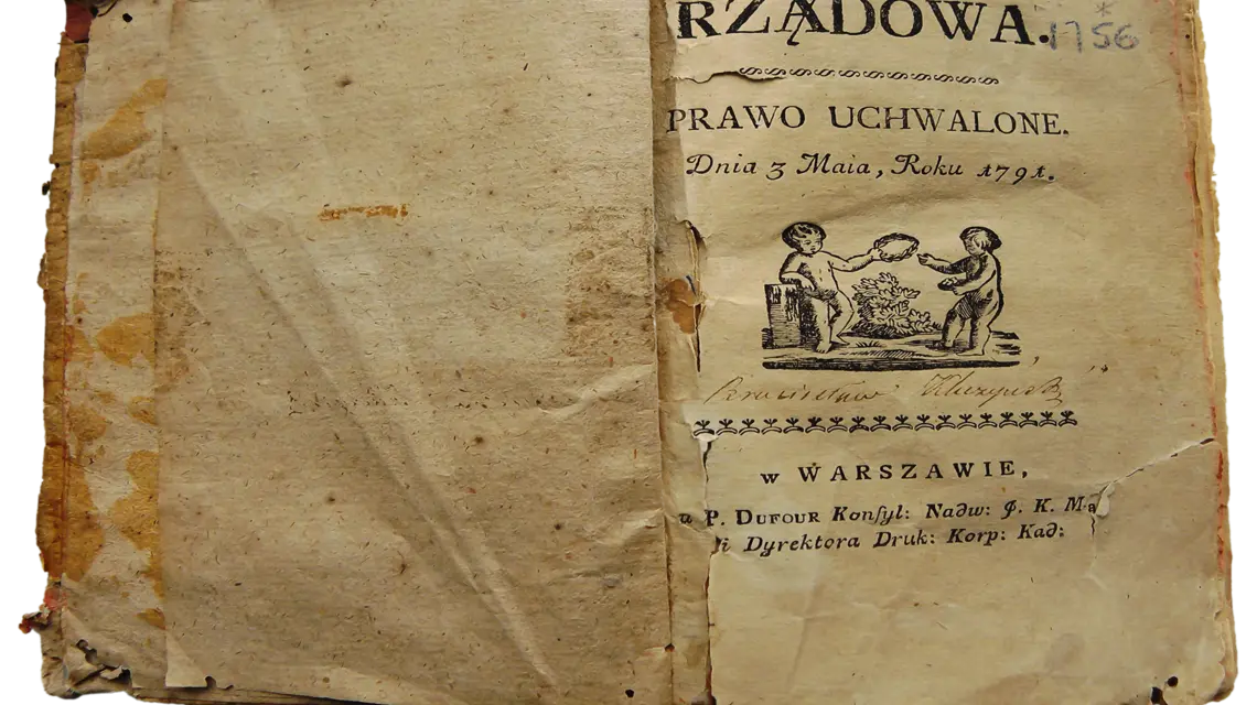 Pierwodruk Konstytucji 3 maja 1791 r. fot. wikipedia