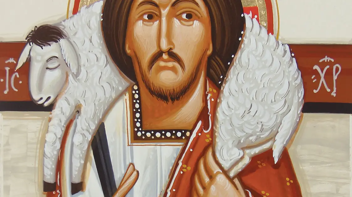 Iwan Dashko „Chrystus Dobry Pasterz”, fot. Iconart Gallery