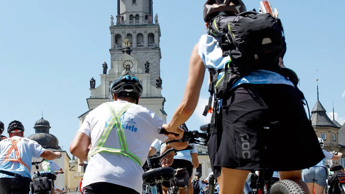 Pielgrzymka rowerowa z Tarnowa u stóp Jasnej Góry w lipcu 2025 roku | fot. Karol Porwich/East News