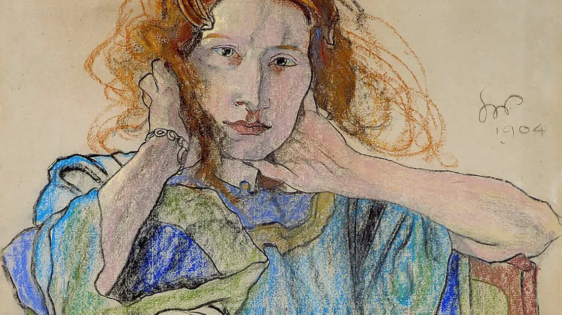 Stanisław Wyspiański: Portret Ireny Solskie | fot. Wikipedia