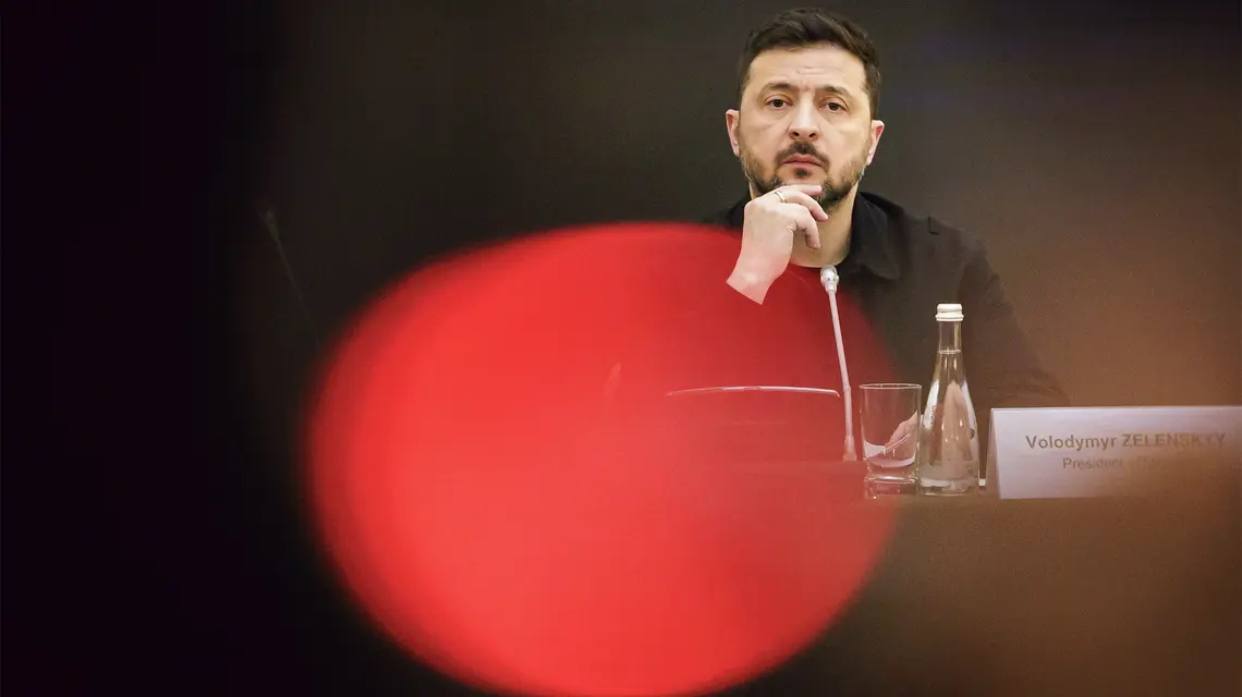Decyzja Wołodymyra Zełenskiego o nadaniu Odrębnemu Centrum Operacji Specjalnych „Północ” Sił Zbrojnych Ukrainy imienia „Bohaterów UPA” wywołała w Polsce burzę | fot. Thomas Trutschel/Imago Stock and People/East News