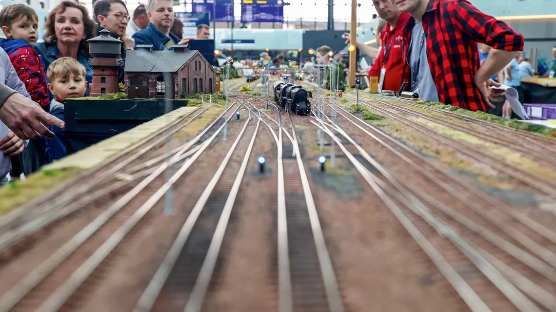 Wystawa makiet kolejowych na Dworcu Łódź Fabryczna, 30 maja 2026 r. | fot. Mariusz Romek/East News