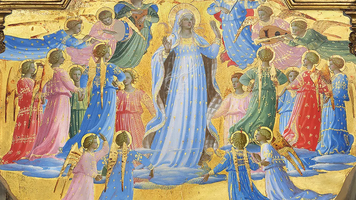 Zaśnięcie i Wniebowzięcie Najświętszej Maryi Panny, Fra Angelico | Fot. Wikimedia commons