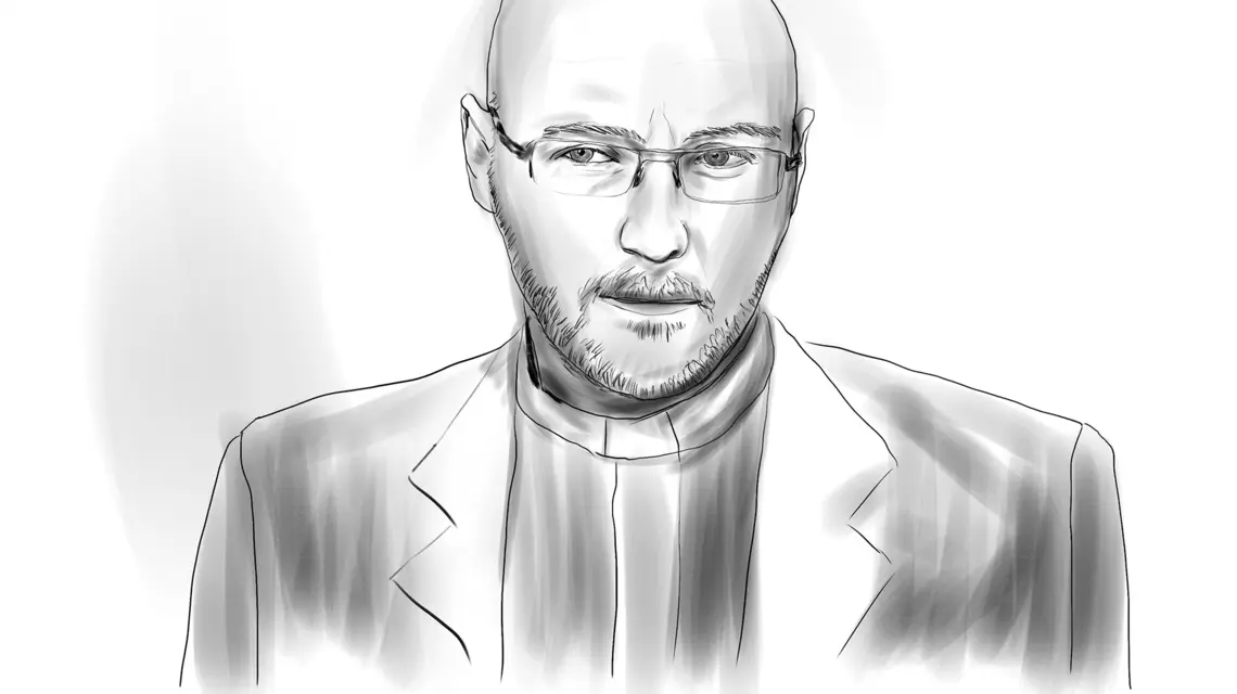 ks. dr Piotr Studnicki | rys. Zosia Komorowska/PK