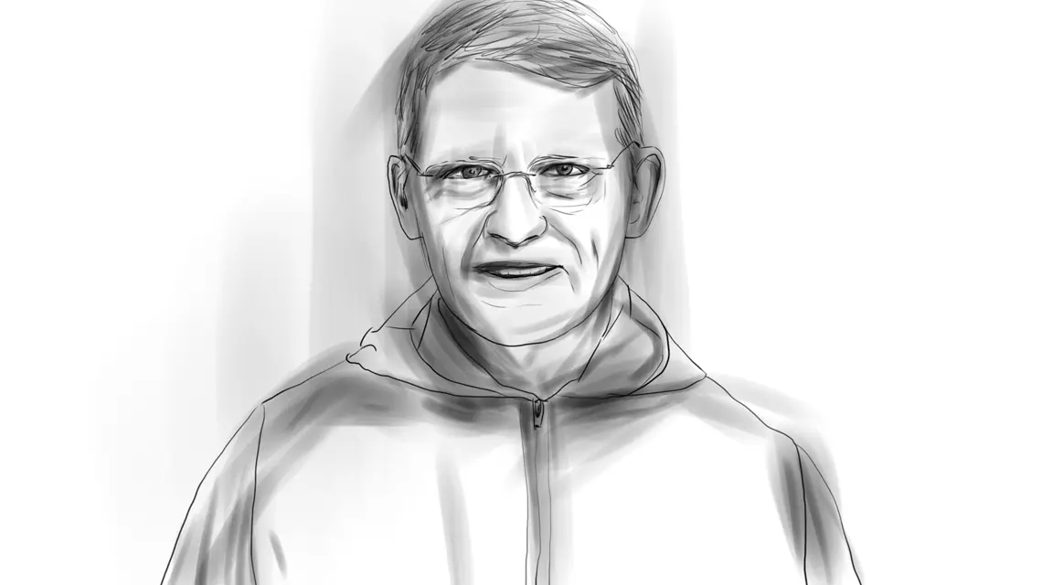 Brat Marek, pierwszy Polak, który wstąpił do Wspólnoty Taizé | Rys. Zosia Komorowska/PK