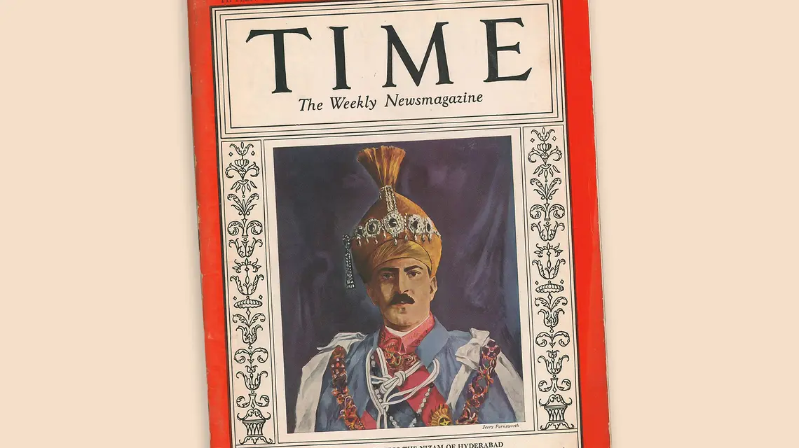 Mir Osman Ali Chan został uznany przez tygodnik „Time” z 22 lutego 1937 r. za najbogatszego człowieka świata | Fot. Wikimedia Commons