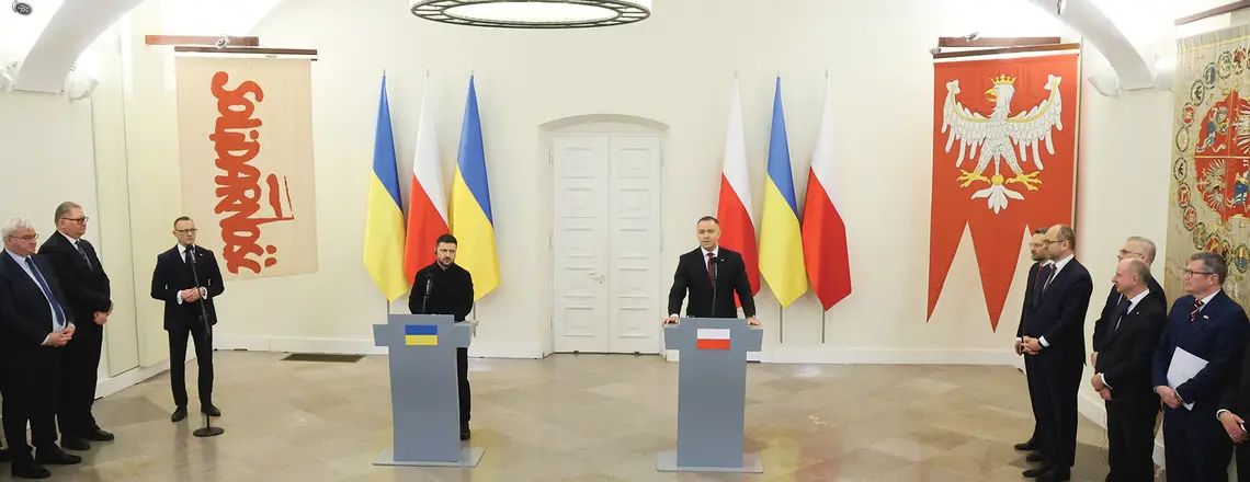 Spotkanie prezydentów 19 grudnia 2025 roku. Była to ostatnia oficjalna wizyta Wołodymyra Zełenskiego w Polsce | fot. Wojciech Olkuśnik/East News