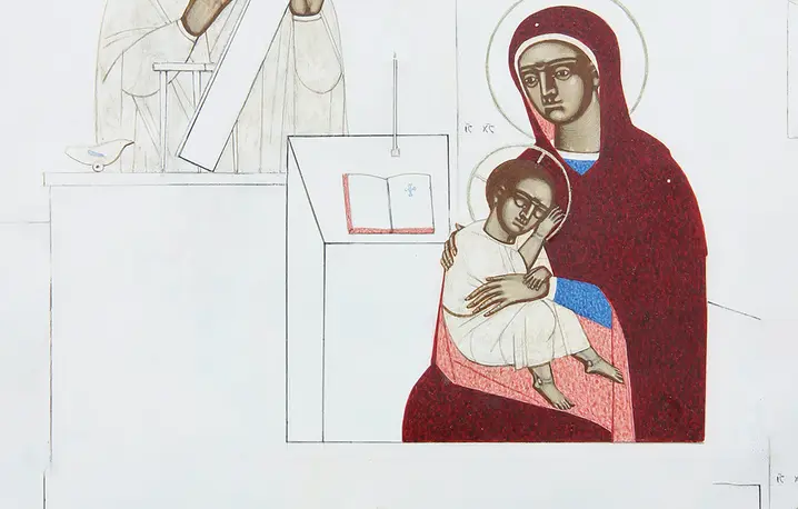 Kateryna Kuziv Dzieciństwo Jezusa Chrystusa, 2021 r. fot. iconart gallery